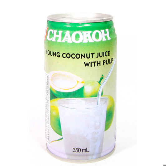 Chaokoh Young Coconut Juice Pulp Green 350mL