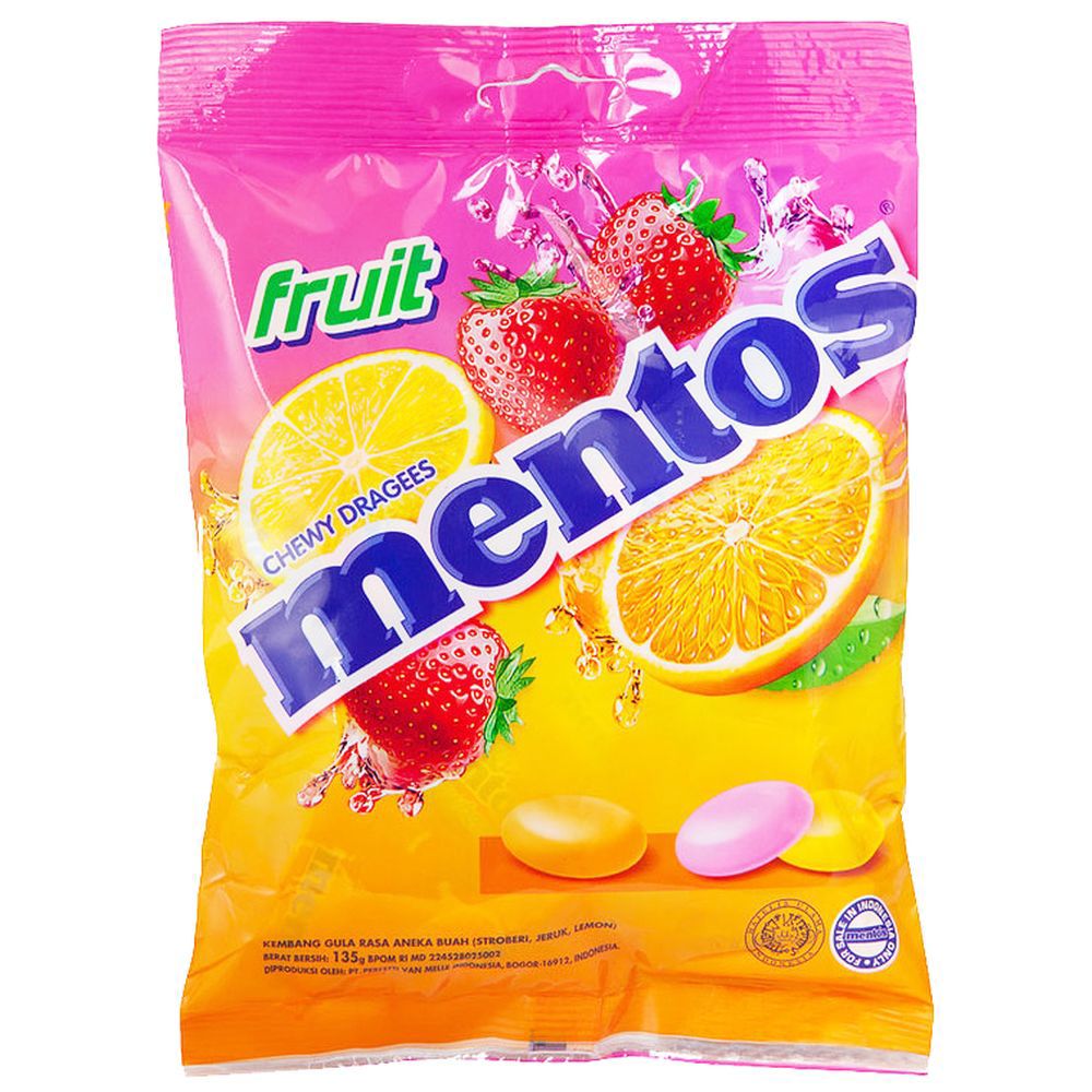 Mentos Chewy Candy Fruity 135g