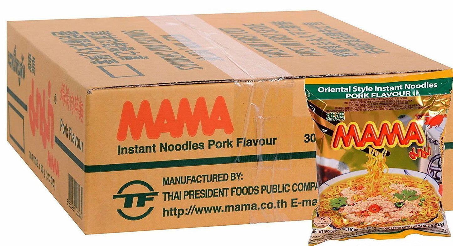 Mama Noodles Pork Small 30x 60g