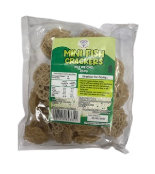 Gold Diamond Uncooked Crackers Mini Fish 250g