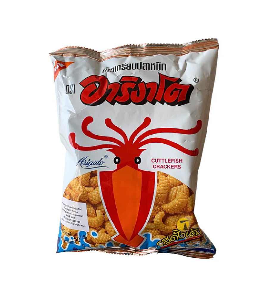 Aringato Cuttlefish Crackers Original 50g