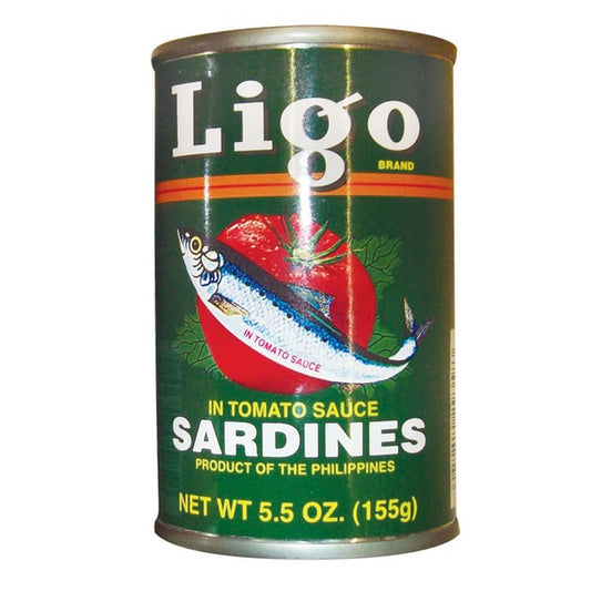 Ligo Sardines Tomato Sauce Green 155g