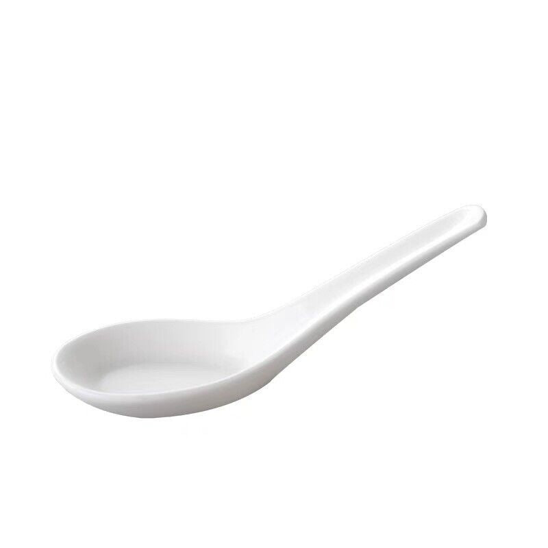 Porcelain Spoon Soup White 5.5"